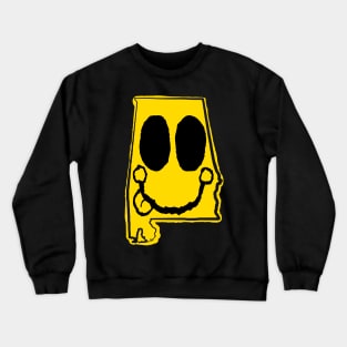 Alabama Happy Face with tongue sticking out Crewneck Sweatshirt